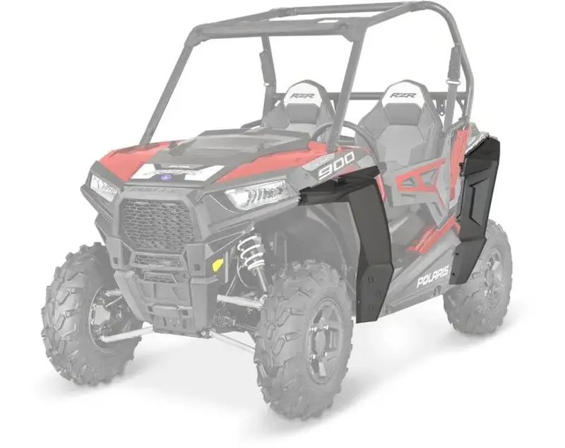 Polaris Rzr 60 In. Style Fender Flares - Black 1
