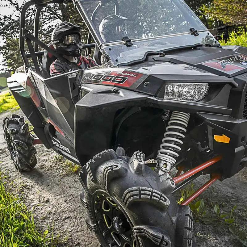 Polaris Rzr Full Coverage Fender Flares - Black 2