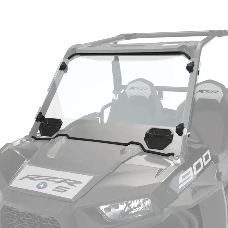 Polaris Rzr Polycarbonate Vented Full Windshield - Clear 1