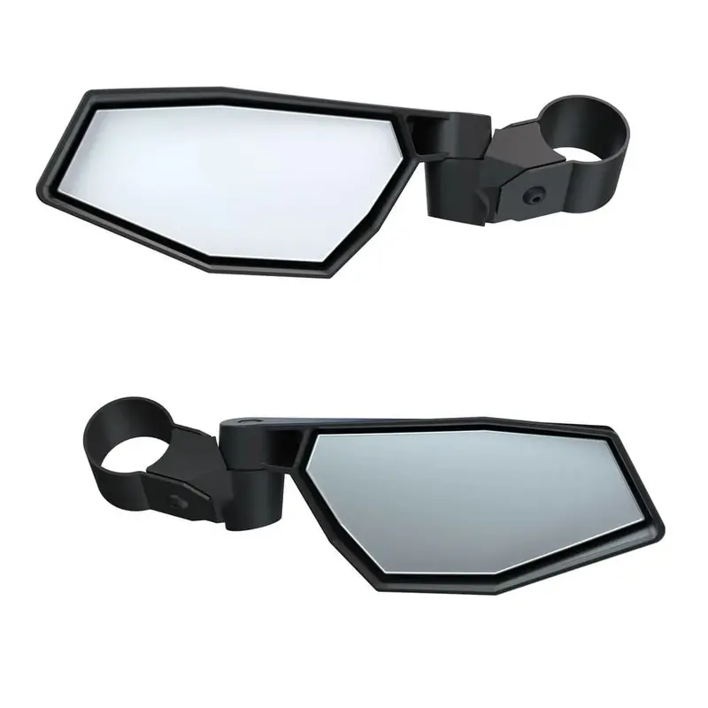 Polaris Rzr Side View Adjustable Folding Mirrors Rops Mounted - Set Of 2 1