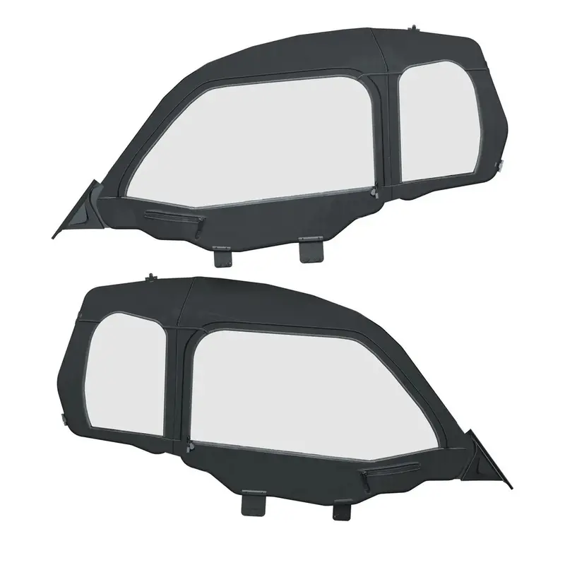 Polaris Rzr Trail Front Canvas Zip Window Upper Doors - Set Of 2 1