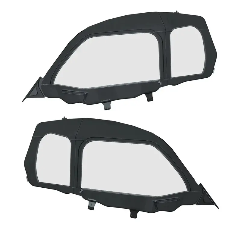 Polaris Rzr Trail S Front Canvas Zip Window Upper Doors - Set Of 2 1