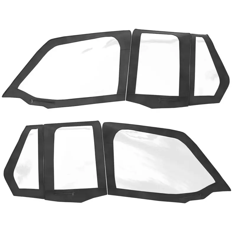 Polaris Rzr Xp 4 1000 Zip Window Front & Rear Upper Doors - Poly Set Of 2 1