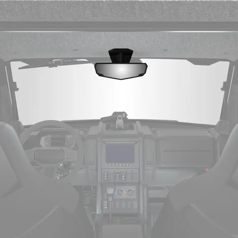 Polaris Xpedition Vehicle Frame Mounted Weatherproof Convex Rear View Mirror - Qty 1 2