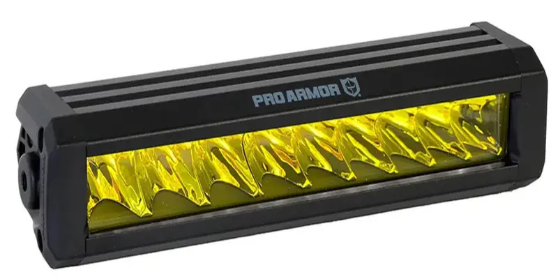 Pro Armor 11" Spot Led Single Row Lightbar - Amber 1