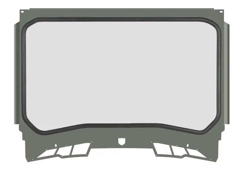 Pro Armor '22-'24 Polaris Rzr Pro R/Turbo R Cage System Front Windshield 3