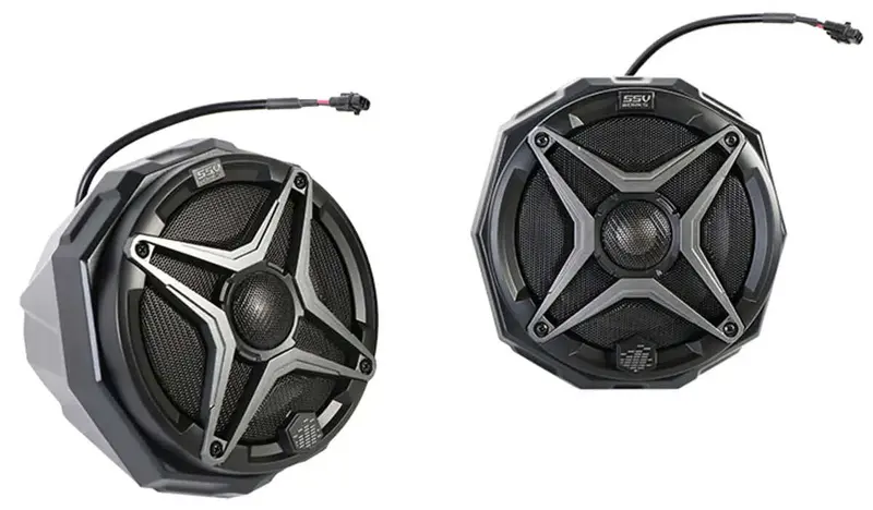 Pro Armor 6.5” Speakers Us2-65A, 6.5” Pod W/Pa Logo Plate - Pair 1