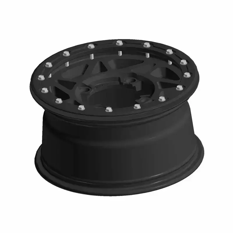 Pro Armor Polaris Rzr Pro Xp 14X7 4302 Beadlock Wheel - Matte Black 2