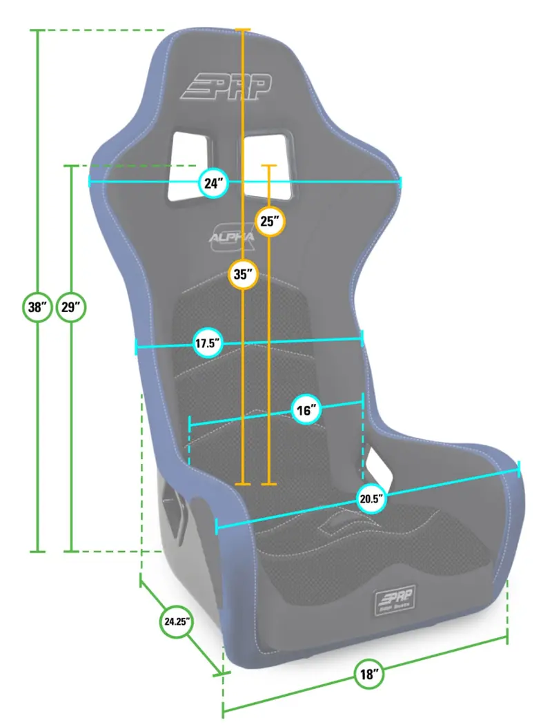 Prp Alpha Composite Seat Extra Wide – Black 2