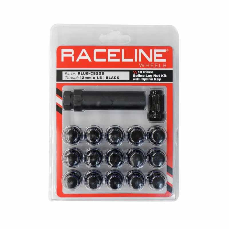 Raceline 16 Pack 12X1.5 Spline - Black 1