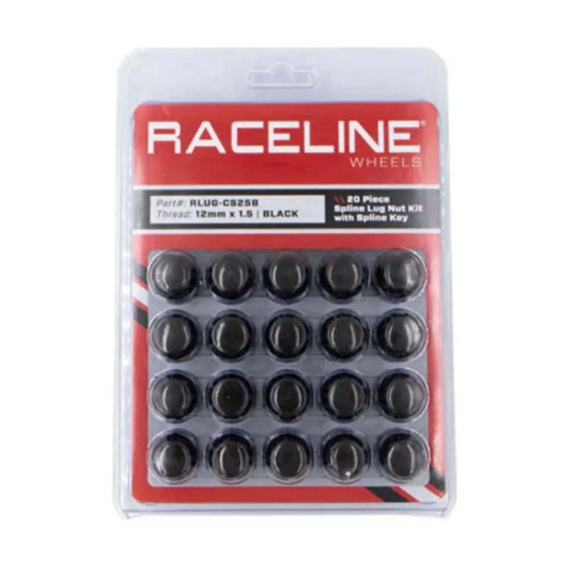 Raceline 20 Pack 12X1.5 Spline - Black 1