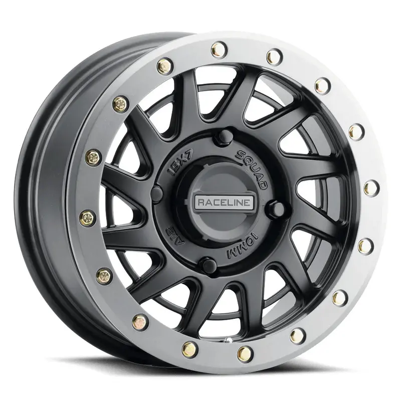 Raceline A12bg Satin Black Squad Beadlock & Maxxis Carnivore Radial Wheel & Tire Kit 2
