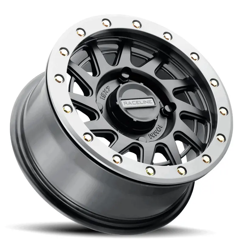Raceline A12bg Satin Black Squad Beadlock & Maxxis Carnivore Radial Wheel & Tire Kit 3