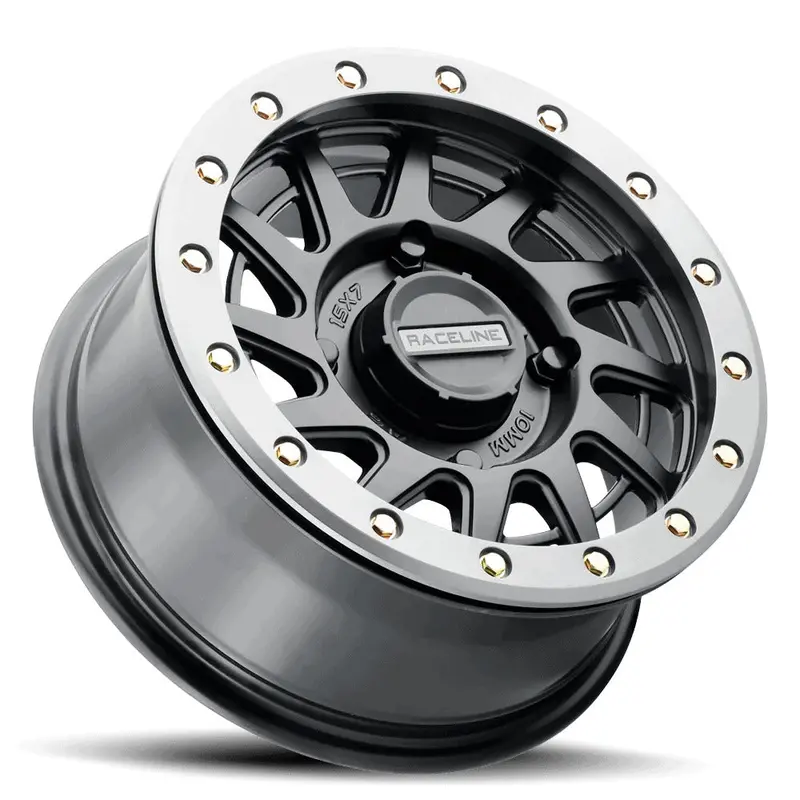 Raceline A12bg Satin Black Squad Beadlock & Maxxis Liberty Performance Off Road Wheel & Tire Kit 3
