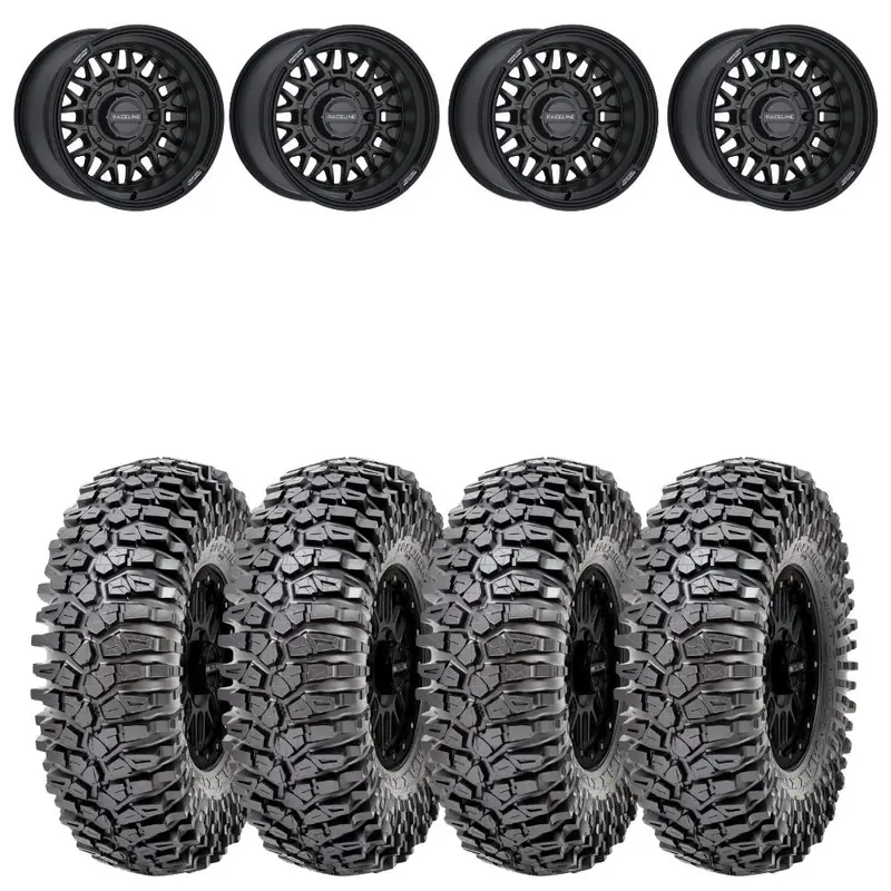 Raceline A13b Omega & Maxxis Roxxzilla Radial Wheel & Tire Kit 1
