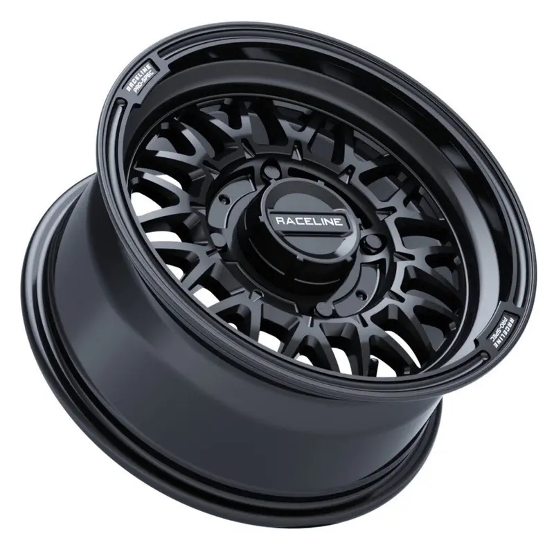 Raceline A13gb Gloss Black Omega & Maxxis Carnivore Radial Wheel & Tire Kit 3