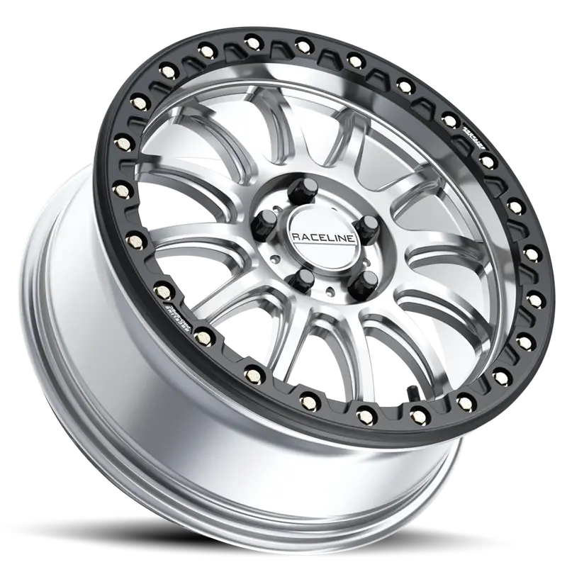 Raceline A14sb Alpha Beadlock - Silver/Black 2