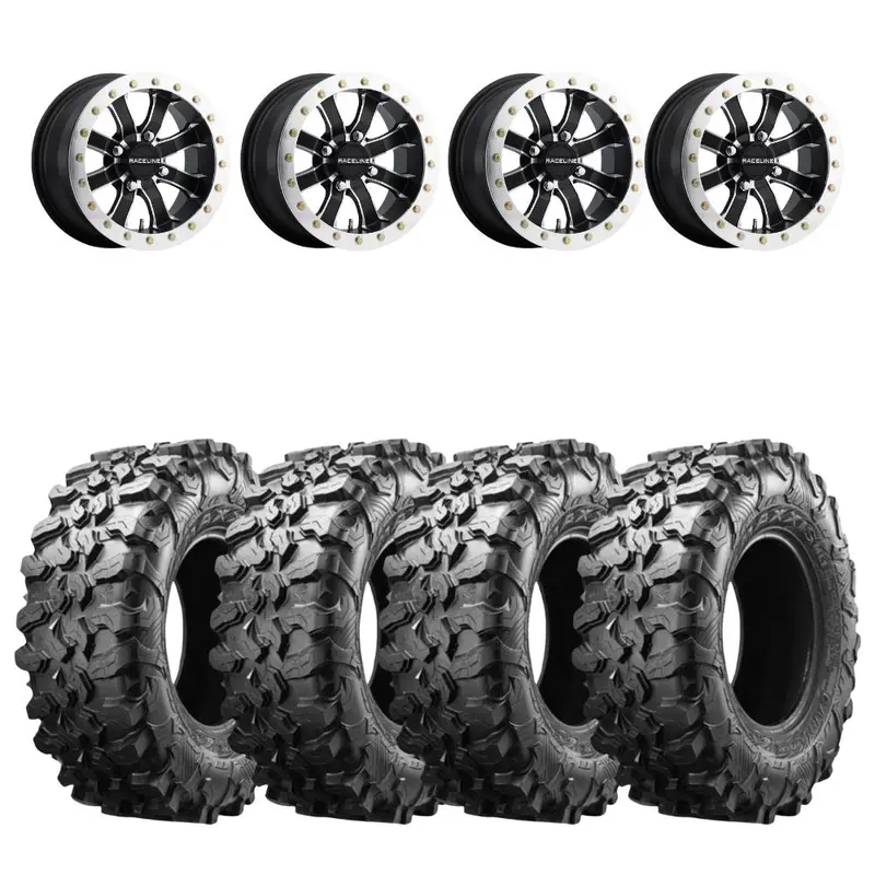 Raceline A71 Mamba Beadlock & Maxxis Carnivore Radial Wheel & Tire Kit 1