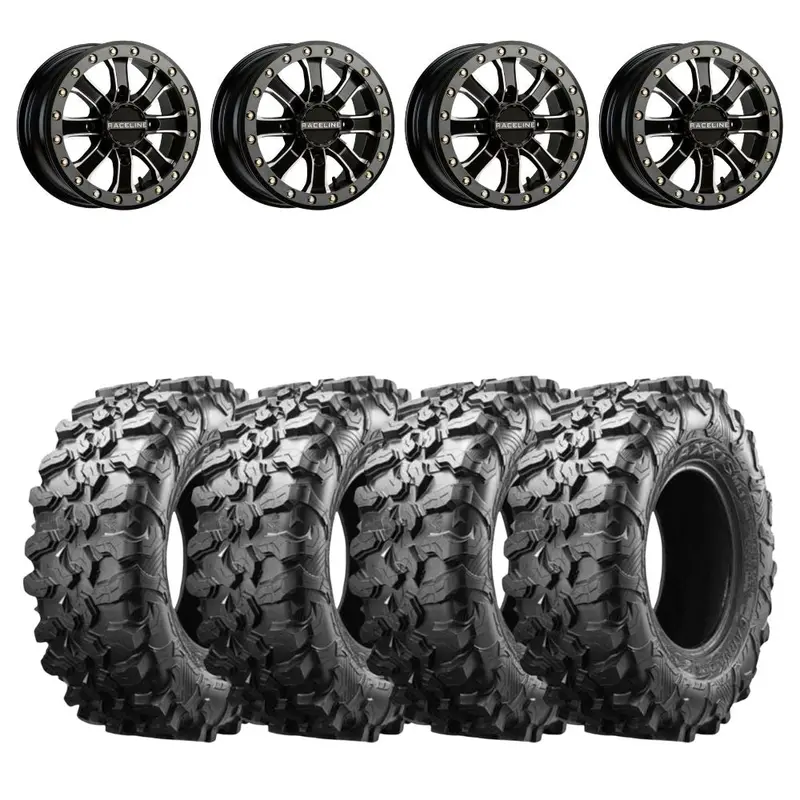 Raceline A71mb Mamba Beadlock & Maxxis Carnivore Radial Wheel & Tire Kit 1