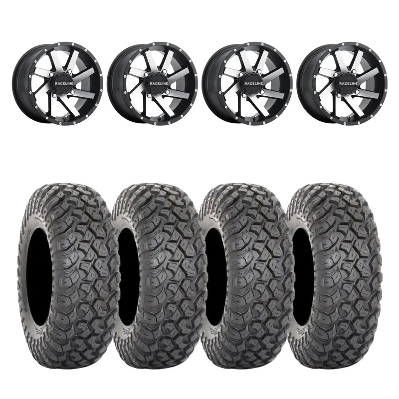 Raceline A82m Twist & System 3 Rt320 Radial Wheel & Tire Kit 1