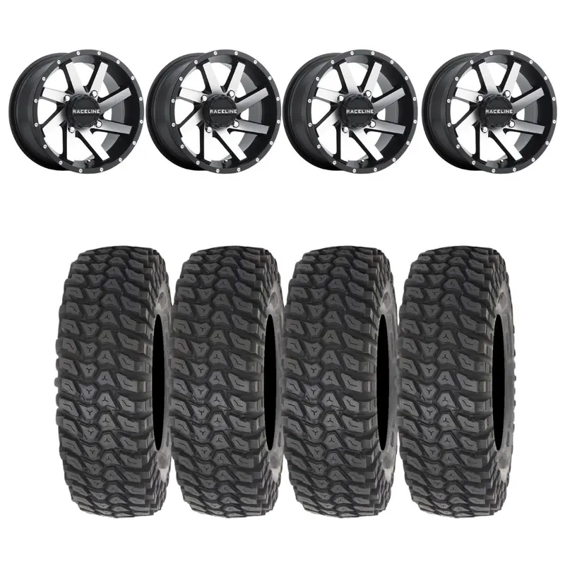 Raceline A82m Twist & System 3 Xcr350 Radial Wheel & Tire Kit 1