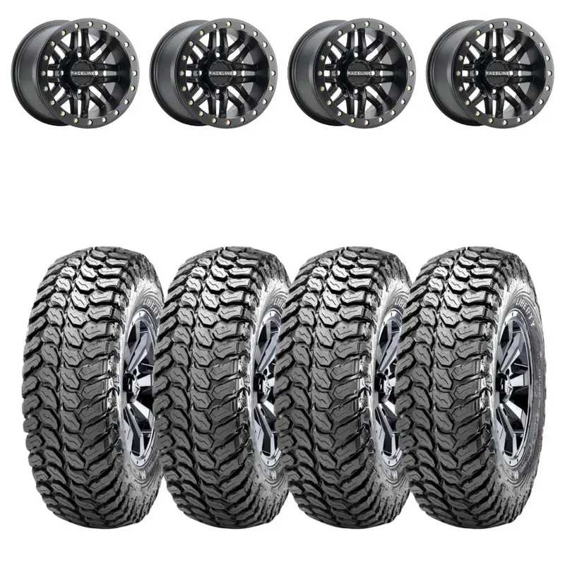 Raceline A91b Ryno Beadlock & Maxxis Liberty Performance Off Road Wheel & Tire Kit 1