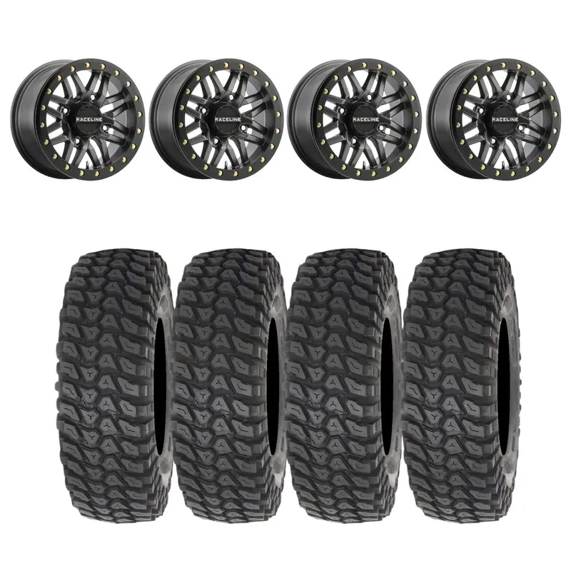 Raceline A91g Ryno Beadlock & System 3 Xcr350 Radial Wheel & Tire Kit 1