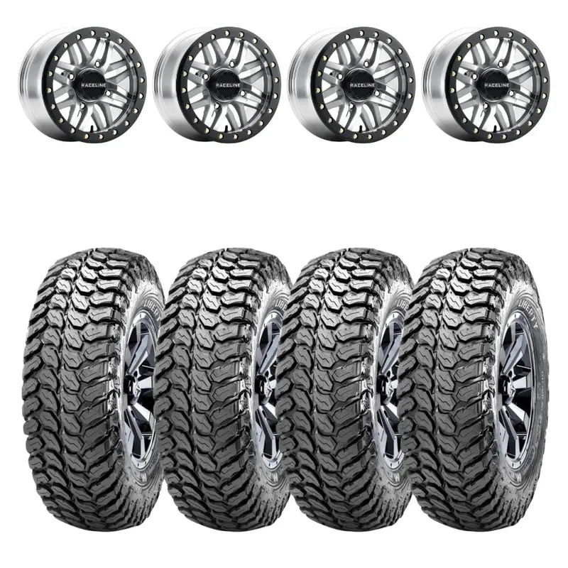 Raceline A91ma Ryno Beadlock & Maxxis Liberty Performance Off Road Wheel & Tire Kit 1