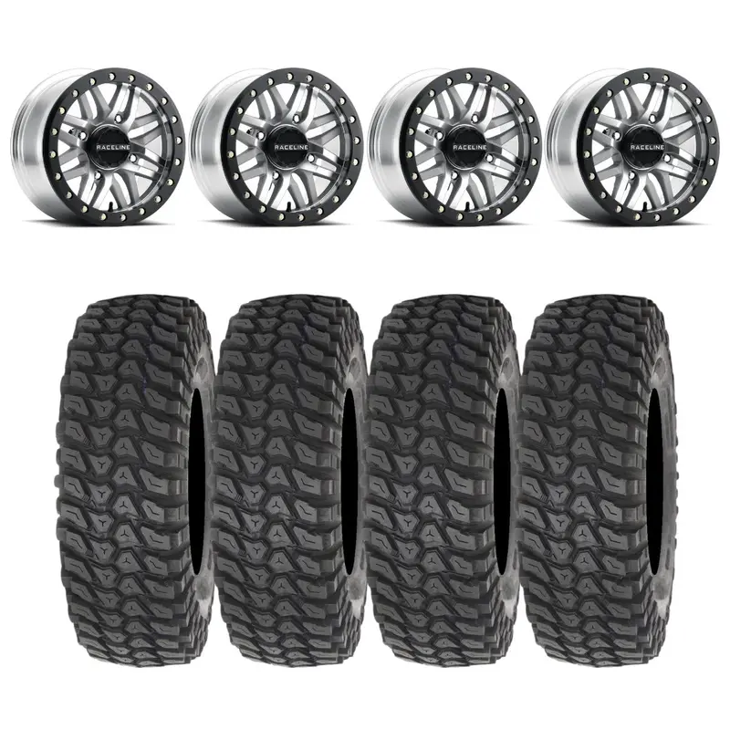 Raceline A91ma Ryno Beadlock & System 3 Xcr350 Radial Wheel & Tire Kit 1