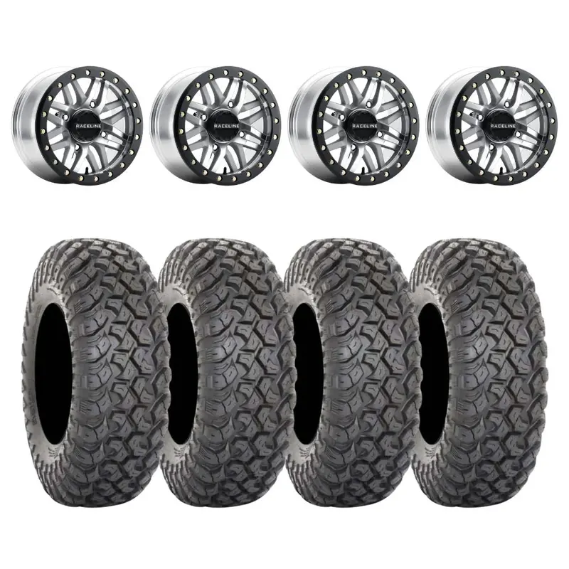 Raceline A91ma Ryno Beadlock & System 3 Xtr370 Offroad Wheel & Tire Kit 1