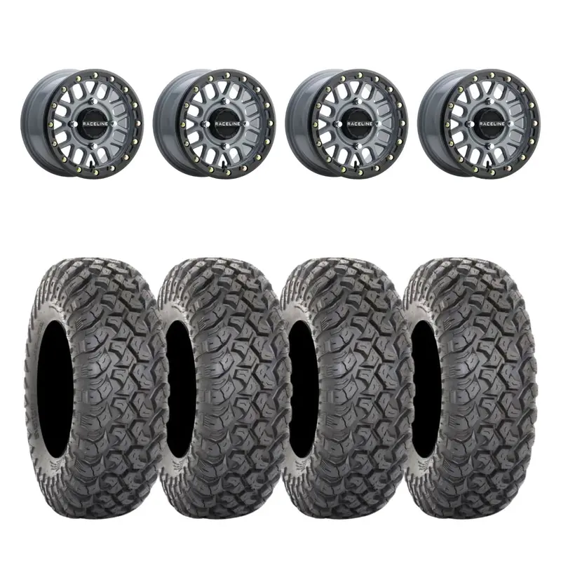 Raceline A93sg Podium Beadlock & System 3 Rt320 Radial Wheel & Tire Kit 1