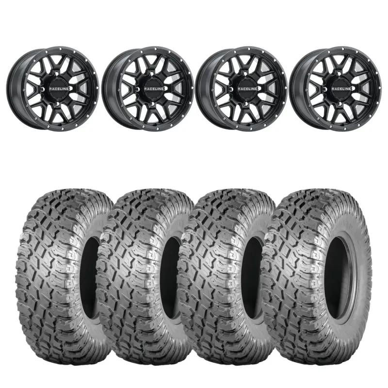 Raceline A94b Krank Simulated Beadlock & Atturo Trail Blade X/T Wheel & Tire Kit 1