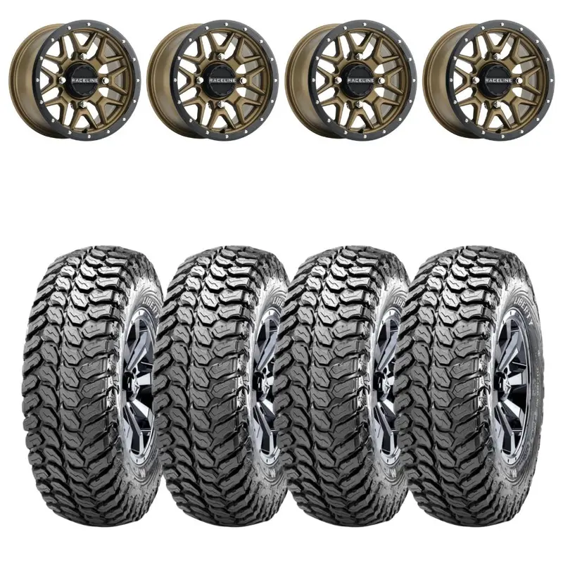 Raceline A94bz Krank Simulated Beadlock & Maxxis Liberty Performance Off Road Wheel & Tire Kit 1