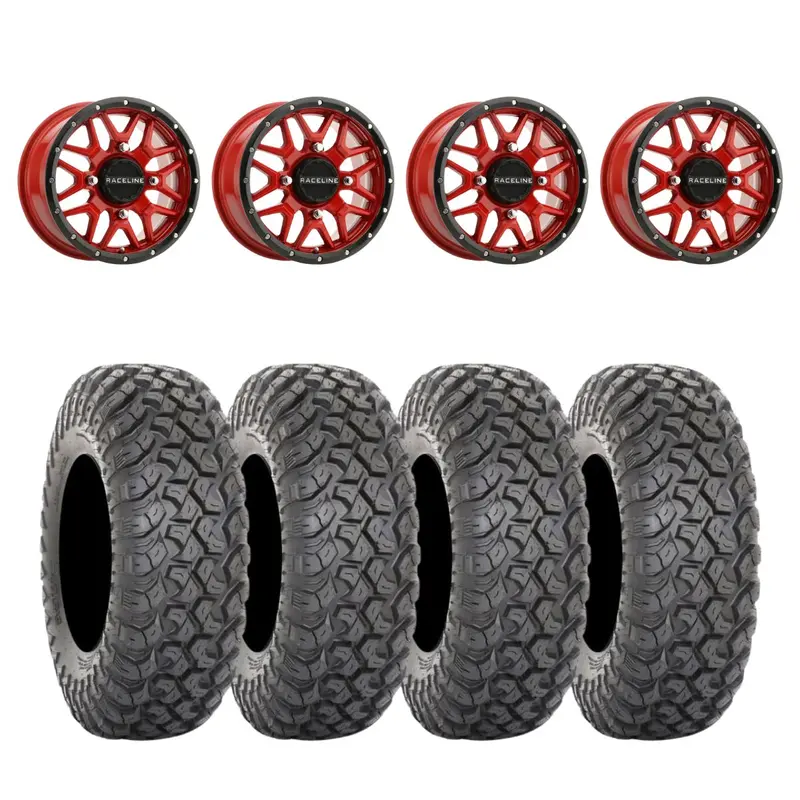 Raceline A94r Krank Simulated Beadlock & System 3 Rt320 Radial Wheel & Tire Kit 1