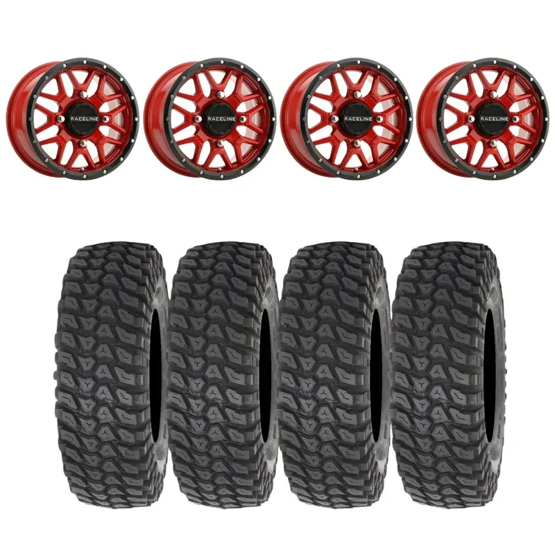 Raceline A94r Krank Simulated Beadlock & System 3 Xcr350 Radial Wheel & Tire Kit 1