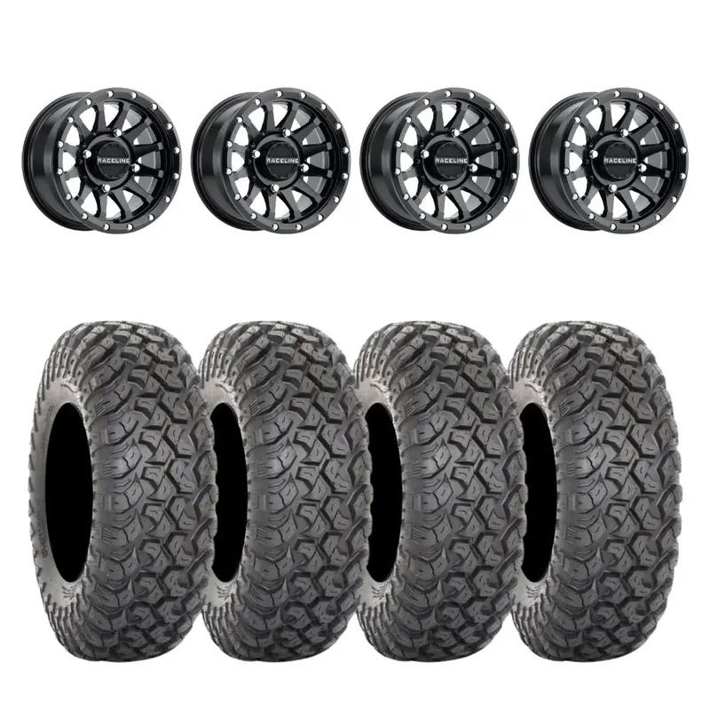Raceline A95b Trophy Simulated Beadlock & System 3 Rt320 Radial Wheel & Tire Kit 1