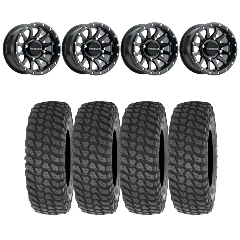 Raceline A95b Trophy Simulated Beadlock & System 3 Xcr350 Radial Wheel & Tire Kit 1
