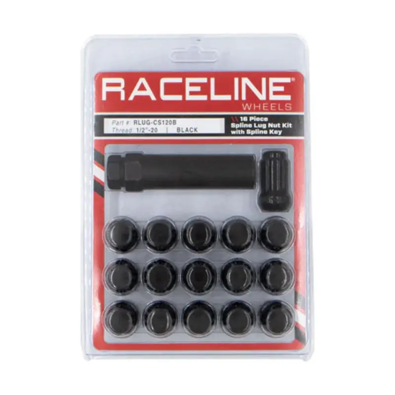 Raceline Cs 16 Pack 20X1/2 Spline W/Key - Black 1