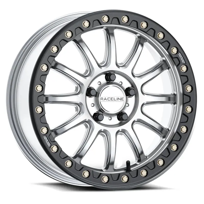Raceline Silver/Black A14sb Alpha Beadlock & System 3 Rt320 Radial Wheel & Tire Kit 2