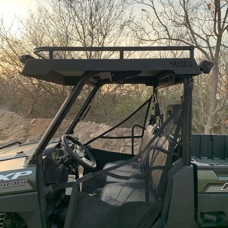 Ranch Armor '14+ Polaris Ranger 570/900 Pro-Fit Frame Full-Size Single Cab Metal Top 6