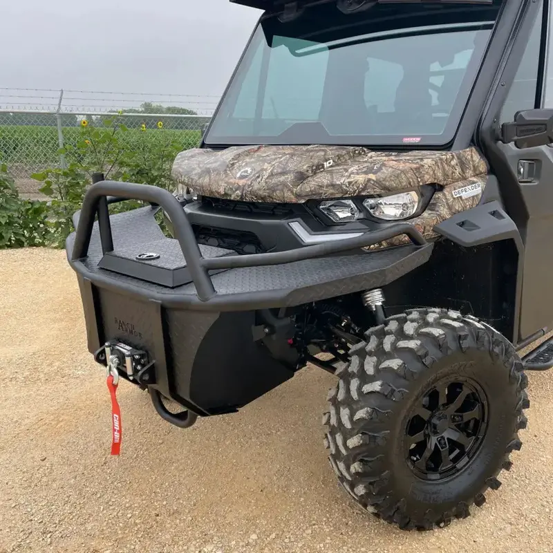 Ranch Armor Can-Am Defender Feeder Storage Bumper 1