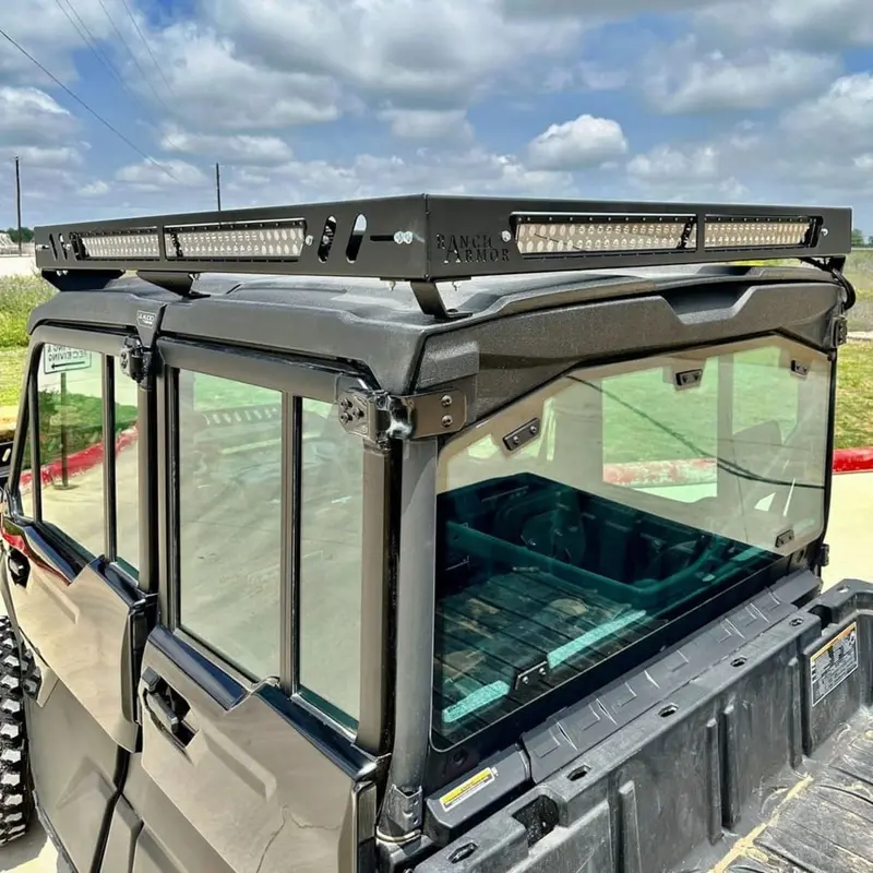 Ranch Armor Can-Am Defender Max Limited Aluminum Rooftop Rack - Factory Roof 2