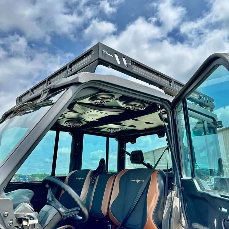 Ranch Armor Can-Am Defender Max Limited Aluminum Rooftop Rack - Factory Roof 3
