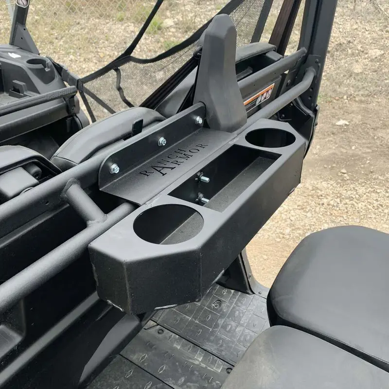 Ranch Armor Can-Am Defender Rear Cup Holder Basket 2