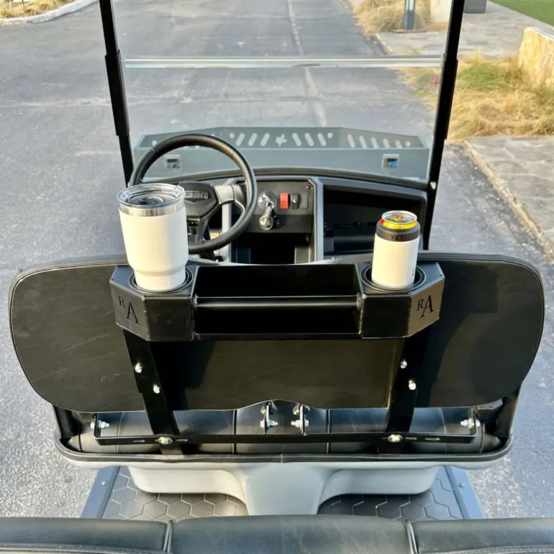 Ranch Armor Ez-Go S6/L6 Rear Cup Holder & Basket 1