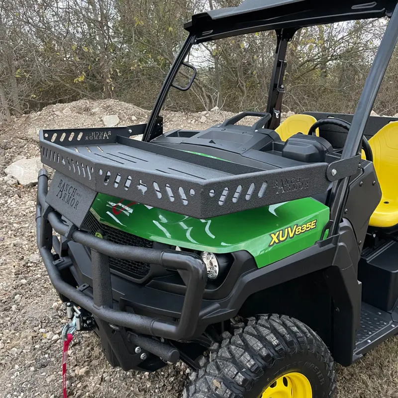 Ranch Armor John Deere Gator Quick Release Front Hood Basket 1