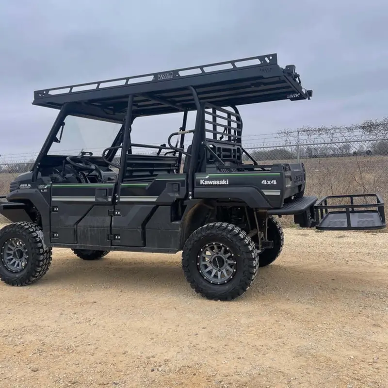 Ranch Armor Kawasaki Mule Pro Fxt/Dxt Ultra Extended Top Overhangs Over Bed 1
