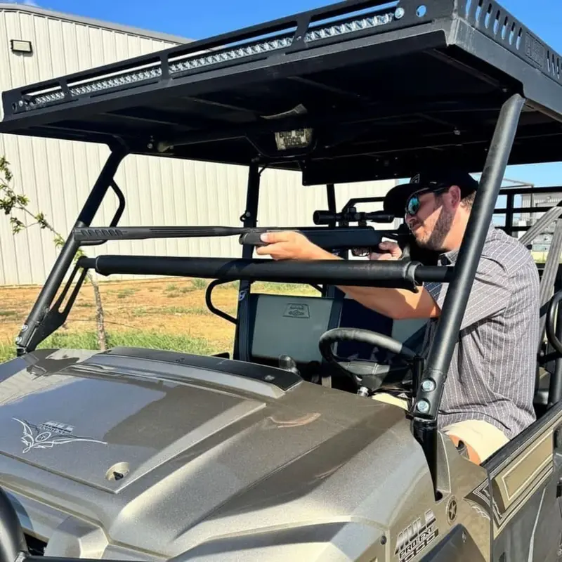 Ranch Armor Kawasaki Mule Pro Interior Rifle Rest 1
