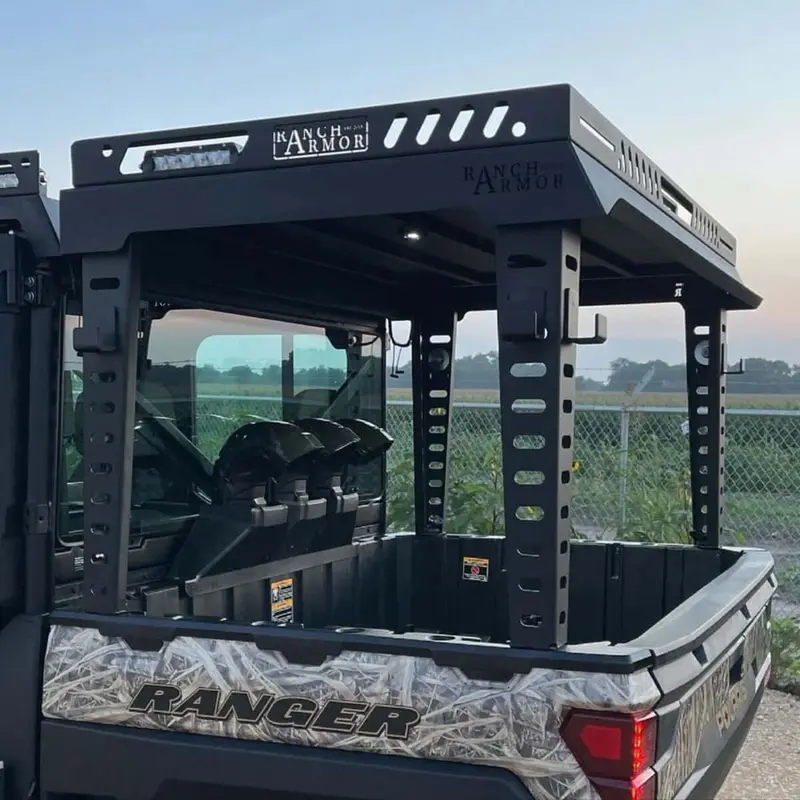 Ranch Armor Polaris Ranger Rear Raised Bed Rack 2