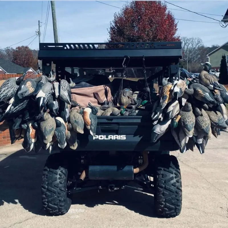 Ranch Armor Polaris Ranger Rear Raised Bed Rack 5